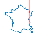 Carte du chef-lieu d'arrondissement d'Albestroff