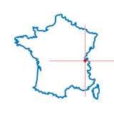Carte du chef-lieu d'arrondissement d'Annemasse-Sud