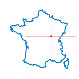 Carte du chef-lieu d'arrondissement d'Arnay-le-Duc