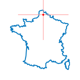 Carte du chef-lieu d'arrondissement d'Auchel