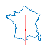 Carte du chef-lieu d'arrondissement d'Aurillac
