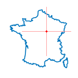 Carte du chef-lieu d'arrondissement d'Auxerre-Sud-Ouest