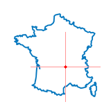 Carte du chef-lieu d'arrondissement d'Auzon