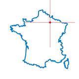 Carte du chef-lieu d'arrondissement de Beine-Nauroy