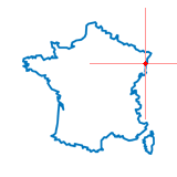 Carte du chef-lieu d'arrondissement de Benfeld