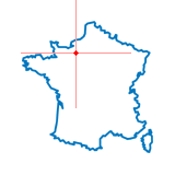 Carte du chef-lieu d'arrondissement de Bernay