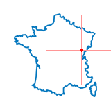 Carte du chef-lieu d'arrondissement de Besançon-Ouest