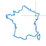 Carte du chef-lieu d'arrondissement de Blâmont