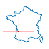 Carte du chef-lieu d'arrondissement de Blanquefort