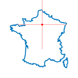 Carte du chef-lieu d'arrondissement de Bobigny