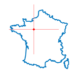 Carte du chef-lieu d'arrondissement de Bonnétable