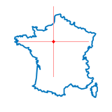 Carte du chef-lieu d'arrondissement de Bonneval