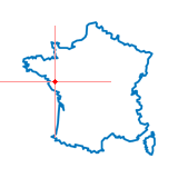 Carte du chef-lieu d'arrondissement de Bouaye
