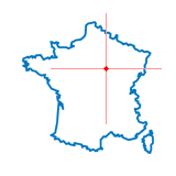 Carte du chef-lieu d'arrondissement de Brienon-sur-Armançon