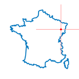 Carte du chef-lieu d'arrondissement de Brouvelieures