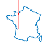 Carte du chef-lieu d'arrondissement de Caen  1er Canton