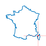Carte du chef-lieu d'arrondissement de Calvi