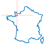 Carte du chef-lieu d'arrondissement de Canisy