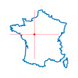 Carte du chef-lieu d'arrondissement de Chambray-lès-Tours