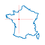 Carte du chef-lieu d'arrondissement de Château-la-Vallière