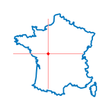 Carte du chef-lieu d'arrondissement de Châtellerault-Sud