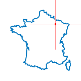 Carte du chef-lieu d'arrondissement de Clermont-en-Argonne