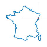 Carte du chef-lieu d'arrondissement de Colmar-Sud
