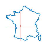 Carte du chef-lieu d'arrondissement de Confolens-Sud