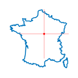Carte du chef-lieu d'arrondissement de Cosne-Cours-sur-Loire