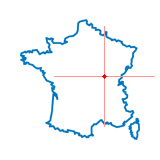 Carte du chef-lieu d'arrondissement de Couches