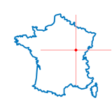 Carte du chef-lieu d'arrondissement de Dijon  1er Canton