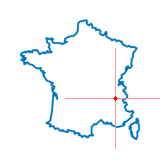 Carte du chef-lieu d'arrondissement de Domène