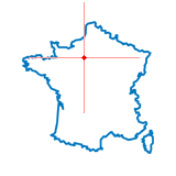 Carte du chef-lieu d'arrondissement de Dreux-Sud