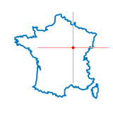 Carte de Fain-lès-Montbard
