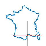 Carte du chef-lieu d'arrondissement de Florensac