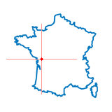 Carte du chef-lieu d'arrondissement de Frontenay-Rohan-Rohan