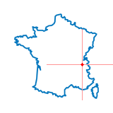 Carte de Grésy-sur-Aix