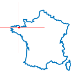 Carte du chef-lieu d'arrondissement de Guingamp