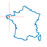 Carte du chef-lieu d'arrondissement de Huelgoat