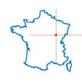 Carte d'Is-sur-Tille