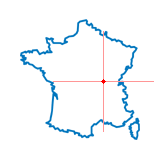 Carte du chef-lieu d'arrondissement de La Guiche