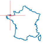 Carte du chef-lieu d'arrondissement de Lannion