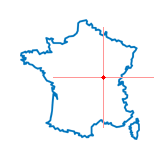 Carte du chef-lieu d'arrondissement du Creusot-Ouest