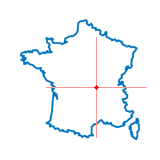 Carte du chef-lieu d'arrondissement du Mayet-de-Montagne