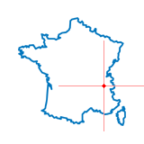 Carte du chef-lieu d'arrondissement des Échelles