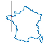 Carte du chef-lieu d'arrondissement de Lézardrieux