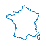 Carte du chef-lieu d'arrondissement de Ligné