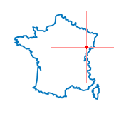Carte du chef-lieu d'arrondissement de Lure-Sud