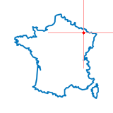 Carte du chef-lieu d'arrondissement de Marange-Silvange