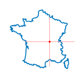 Carte du chef-lieu d'arrondissement de Marcigny